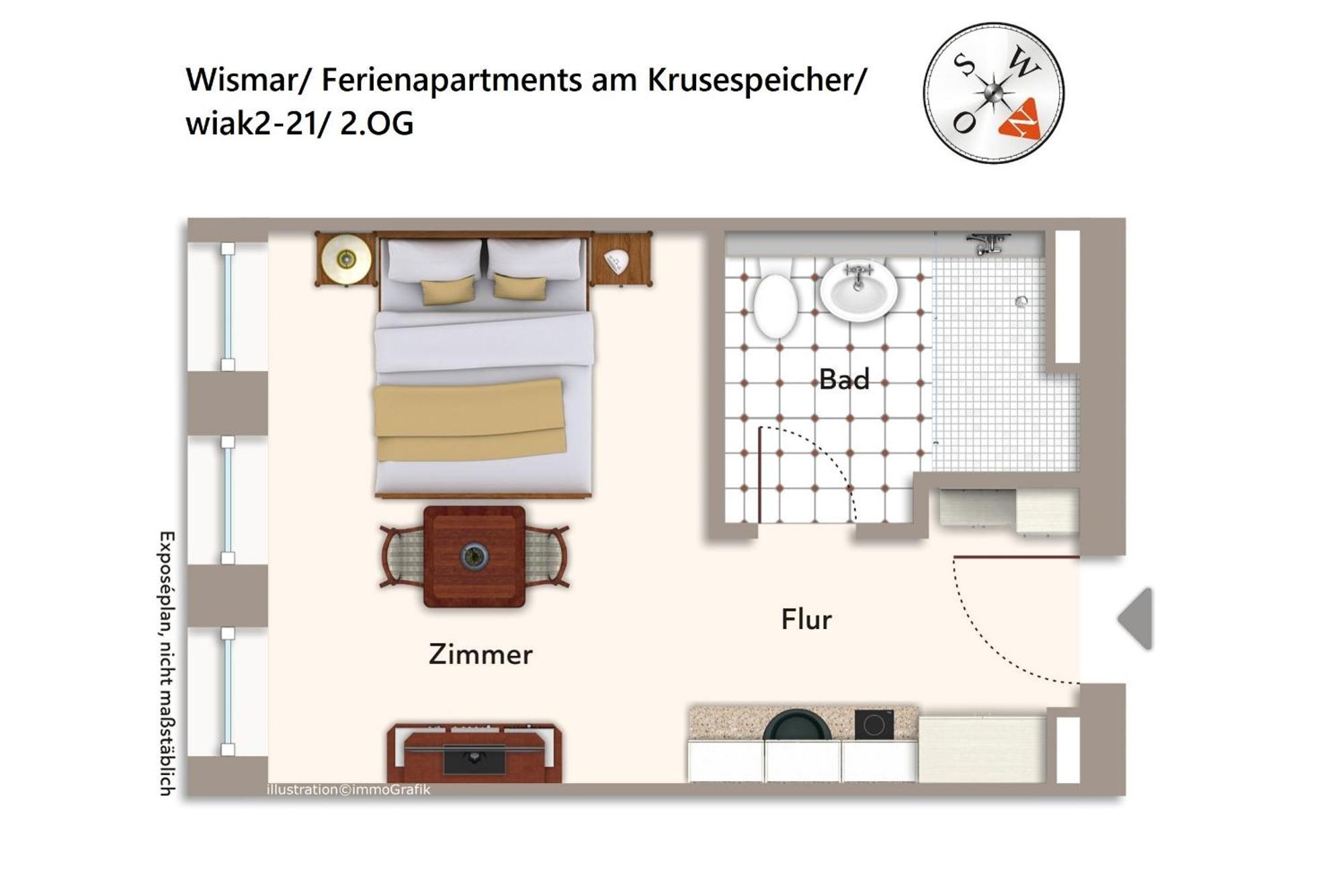 Ferienapartments Am Krusespeicher Ferienapartments Am Krusespeicher 2-21 Вісмар Екстер'єр фото